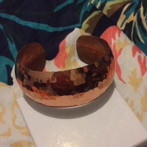 Copper adjustable bangle